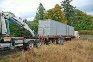 sea container moving