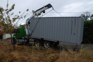 sea container moving