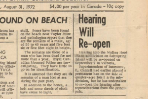 hearing re opend 31 aug 72