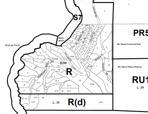 map of Mt Erskine area